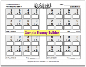 Addition Fluency Builder