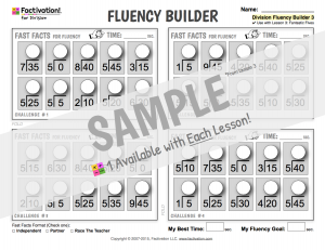 division fluency builder
